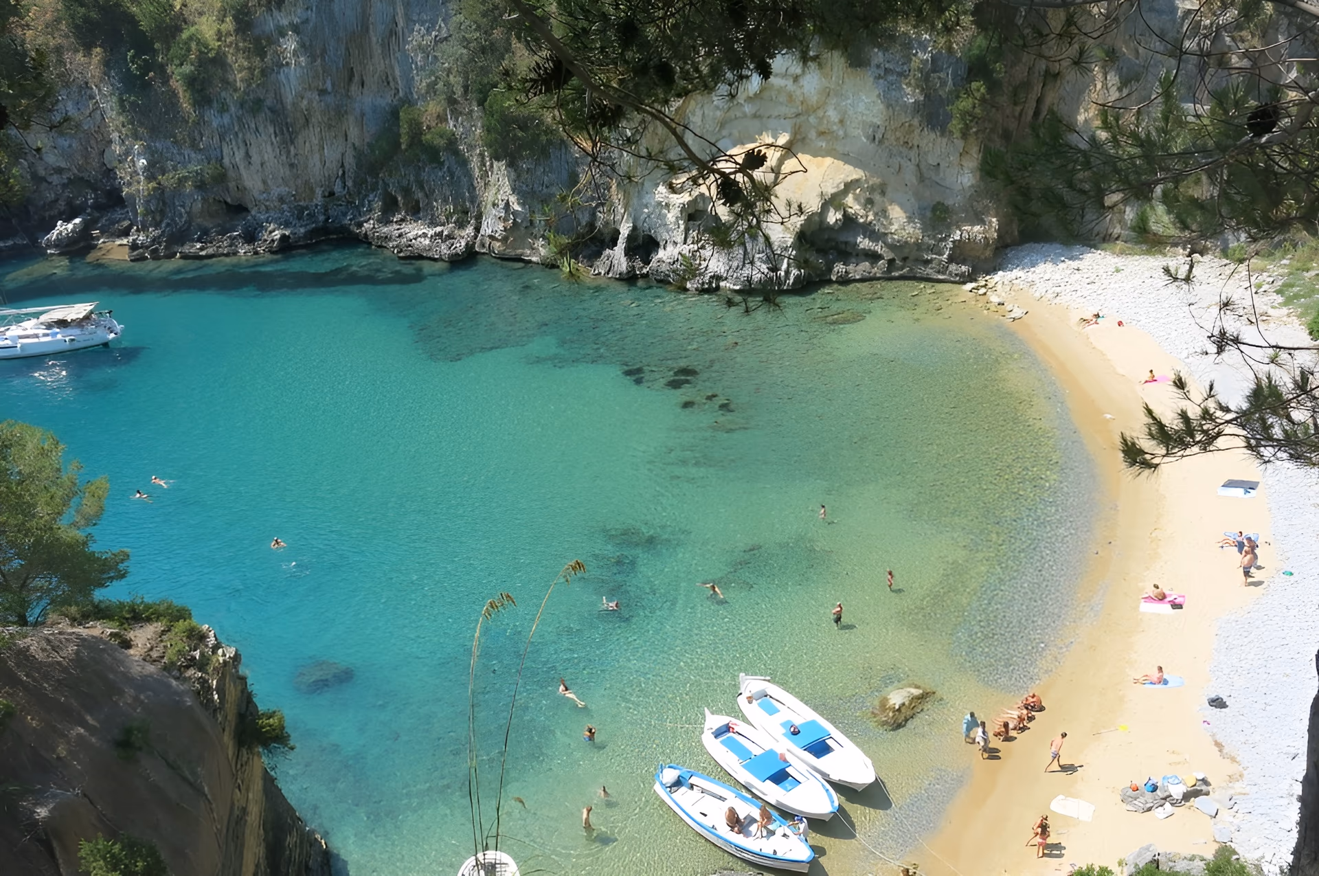 Baia del Buondormire seen from above
